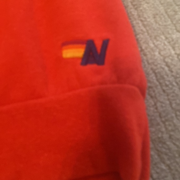 Red Smiley Face Red Aviator Nation Crewneck *NOT SOLD ON THE WEBSITE ANYMORE* - Picture 3 of 4